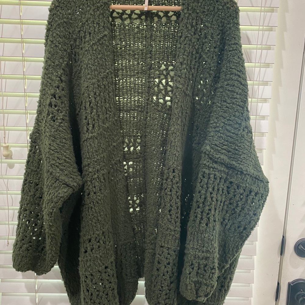 Free People oversized dolman sleeve knit cardigan
